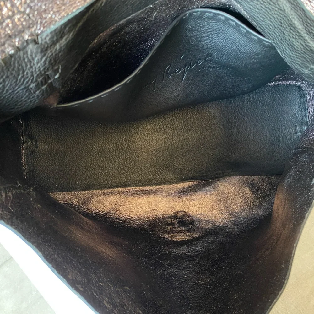 Black Leather Crossbody Bag - Picture 11 of 16